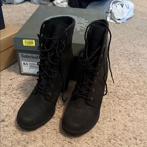 Timberland Women's Charcoal Lace-Up Boots